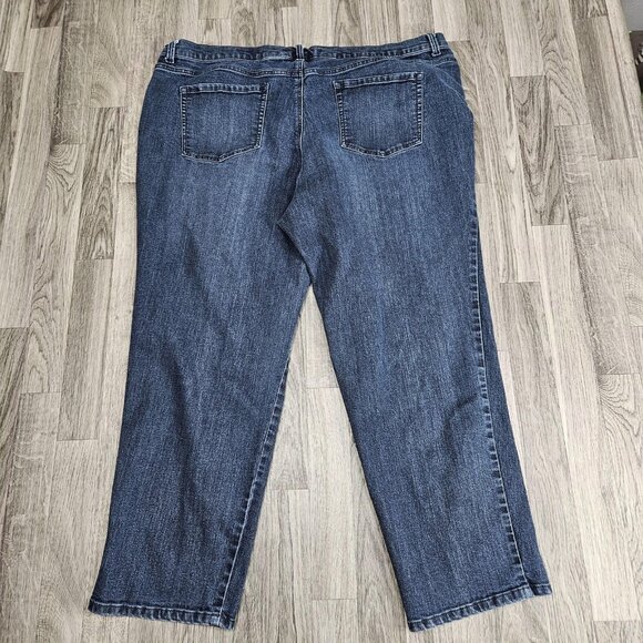 Gloria Vanderbilt Jeans Womens 22W Short Blue Amanda Classic Fit Stretch Denim - Picture 2 of 11